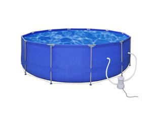 Swimming Pool Round 457cm with Filter Pump 530 gal/h Easy Set Pool Set