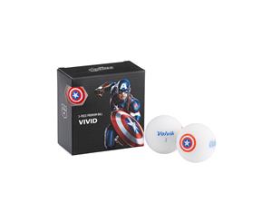 Volvik Marvel Golf Balls - 4 Pack Captain America - Unisex