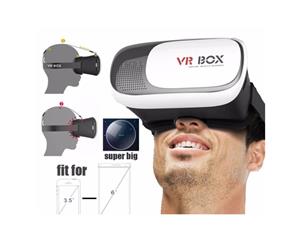 Vr Box Virtual Reality 3D Glasses Helmet For Iphone Samsung 4.7 - 6" Android Ios