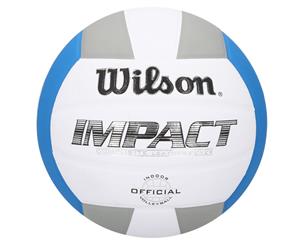 Wilson Impact Size 5 Volleyball - White/Blue