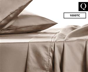 1000TC Luxury Queen Bed Sheet Set - Linen