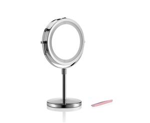10x Magnifying Makeup Vanity LED Adjustable Mirror with Bonus tweezer