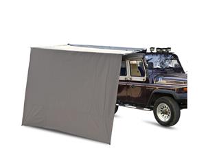 1.4X2M Camping Wind Shield Side Awning With 2 Standing Poles
