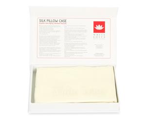 19 Momme Pure Silk Pillowcase - Reduces Wrinkles and Hair Loss - White