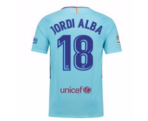 2017-2018 Barcelona Away Shirt (Jordi Alba 18)