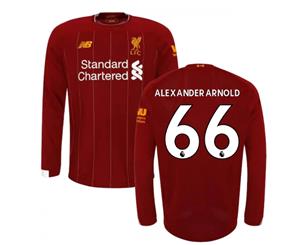 2019-2020 Liverpool Home Long Sleeve Shirt (Kids) (Alexander-Arnold 66)