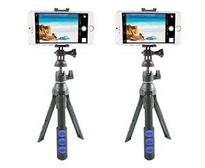 2x Vivitar 7-1 Selfie Tripod Camera/Phone/GoPro 36" Mount/Cradle Shutter Release
