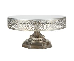 30 cm (12-inch) Metal Cake Stand | Silver | Victoria Collection
