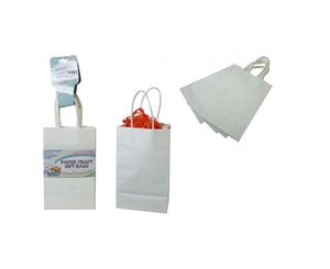 4 Pack Paper Craft Gift/Loot Bags.Create your own personalised bags 26.5x20x11cm