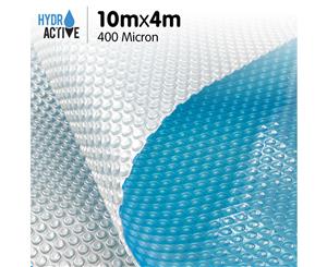 400 Micron Solar Swimming Pool Cover - Blue/Silver 10m x 4m