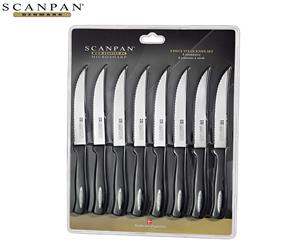 8pc Scanpan Microsharp Steak Knives Set Serrated Stainless Steel Kitchen Cutlery