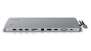 Alogic Prime Series USB-C Desktop Slim Dock - Space Grey