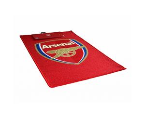 Arsenal Fc Official Football Crest Rug (Red/Gold) - BS202