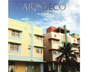 Art Deco - 2019 Premium Square Wall Calendar 16 Months New Year Xmas Decor Gift