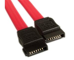 Astrotek SATA Data Cable 50cm 7 pins to 7 pins Straight 26AWG Red