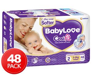BabyLove Infant Cosifit Nappies 3-8kg 48 Pack