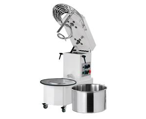 Bakermax 50L Spiral Mixers With Tilt Head & Timer - Silver