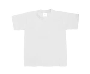 B&C Kids/Childrens Exact 190 Short Sleeved T-Shirt (White) - BC1287
