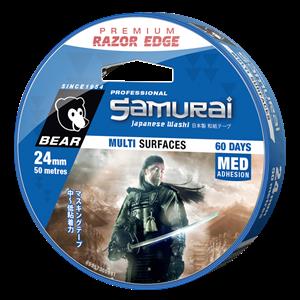 Bear 24mm x 50m Washi Medium Tack Samurai Tape