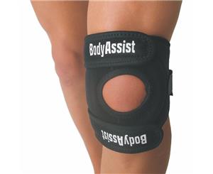 Bodyassist PAT-STAB knee support Black simulates knee cap taping