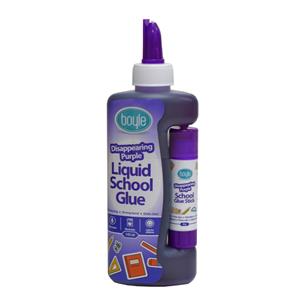 Boyle Craft Adhesive Disappearing Purple School Glue And Glue Stick