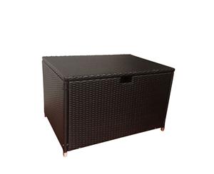 Bravo Outdoor Wicker Storage Box - Outdoor Furniture Accessories - Turkish Coffee