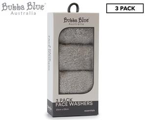 Bubba Blue Face Washers 3-Pack - Grey