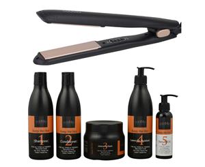 Cabello Silk Smooth Styler (Black) + Cabello Complete Hair Care Treatment 'Keep Me Hot'