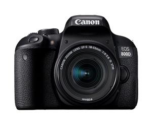 Canon EOS 800D DSLR Camera with EF-S 18-55mm f/3.5-5.6 IS STM Single Lens - 24.2MP APS-C Dual Pixel CMOS Sensor - 3.0" Vari-Angle Touch Screen LCD Full HD 1080p Video ISO 100-25600