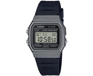 Casio 35mm F91WM-1B Casual Digital Resin Watch - Grey/Black