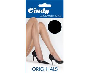 Cindy Womens/Ladies Micromesh Tights (1 Pair) (Black) - LW107