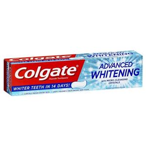 Colgate Advanced Whitening Fluoride Toothpaste with micro-cleansing crystals 190g