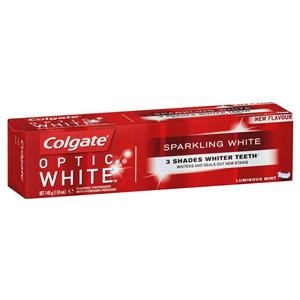 Colgate Optic White Sparkling White Luminous Mint Whitening Toothpaste with hydrogen peroxide 140g