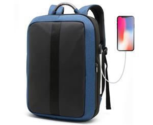 CoolBELL Unisex 15.6 Inch Anti-Theft Laptop Backpack-Blue