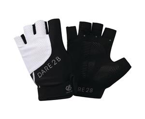 Dare 2B Womens Forcible Lightweight Stretchy Cycling Mitts - Black/White