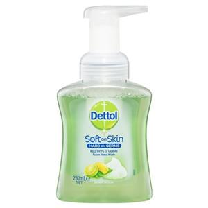 Dettol Hand Foam Lemon & Lime 250mL Antibacterial Wash