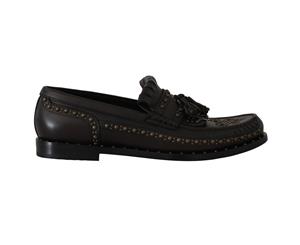 Dolce & Gabbana Brown Leather Loafers Moccasins Shoes