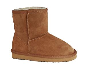 Eastern Counties Leather Childrens/Kids Charlie Sheepskin Boots (Chestnut) - EL127