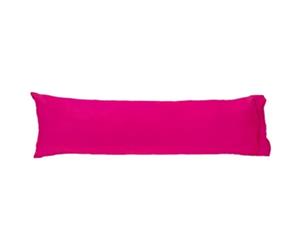 Easy Rest - Soft and Elegant 250TC Pure Cotton Percale Pillow Case (Body Shape) - Hot Pink