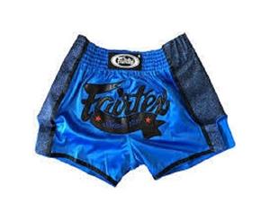 FAIRTEX-Royal Blue Slim Cut Muay Thai Boxing Shorts Pants (BS1702)