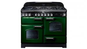 Falcon Classic Deluxe 1100mm Dual Fuel Freestanding Cooker - Racing Green Chrome