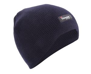 Floso Childrens/Kids Plain Thinsulate Thermal Winter Beanie Hat (3M 40G) (Navy) - HA399