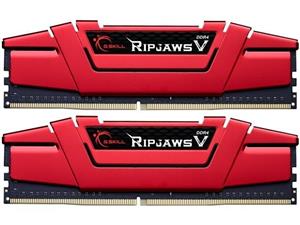 G.Skill Ripjaws V (F4-2400C15D-8GVR) (RED) 8GB Kit (4GBx2) DDR4 2400 Desktop RAM