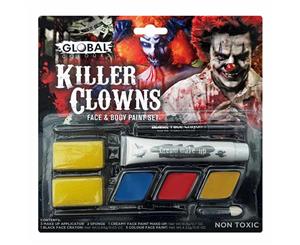 Global Killer Clown Face Paint Makeup Kit