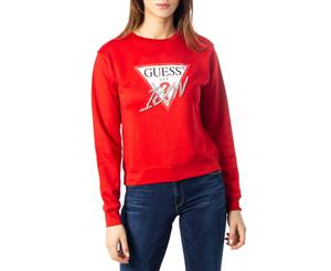 Guess Women's Sweatshirt In Red
