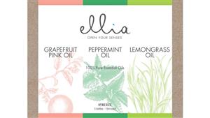 HoMedics Ellia Triple Pack Essential Oil with Grapefruit/Peppermint/Lemongrass