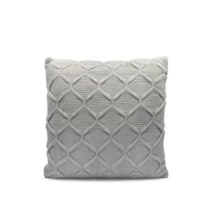 Home Deisgn 43 x 43cm Grey Cable Knit Interior Cushion