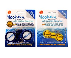 Hookeze Multi Function Fishing Tool - River & Coast + Reef & Blue Water Models for Tying Hooks Swivels Jigs Speed Clips Plus Line Cutter.