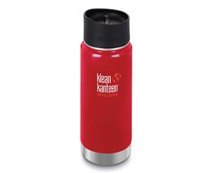 KLEAN KANTEEN INSULATED WIDE CAFE CAP 16oz 473ml MINERAL RED