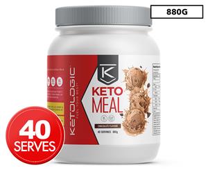 KetoLogic Keto Meal Replacement Chocolate 880g 80 Serves